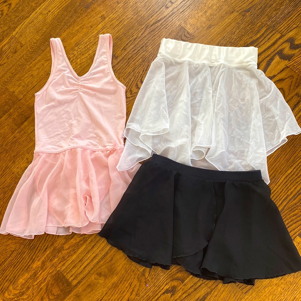 Girls Dance Leotard & Skirts Bundle